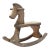 Relocation Super Sale! Vintage Folk Art Style Wooden Rocking Horse For Sale