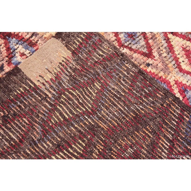 Textile Large Colorful Handmade Diamond Pattern Modern Contemporary Wool Area Rug For Sale - Image 7 of 7