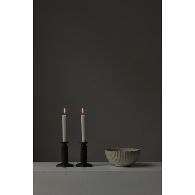 Art Deco Candlesticks in Patinated Disko Metal from Just Andersen, Denmark, 1930s, Set of 2 For Sale - Image 13 of 14