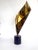 Late 20th Century Vintage 1980's Curtis Jere Brass Ribbon Sculpture on a Marble Base For Sale - Image 5 of 12