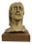 Late 20th Century Clay Bust Sculpture by Mary Hecht For Sale