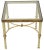 Glass Vintage Ormolu Brass and Glass Nesting Tables from Maison Jansen, 1950s, Set of 3 For Sale - Image 7 of 9