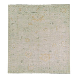 Oushak Square Rug 8'2" x 8'11" For Sale