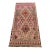 Afghan Kilim Accent Rug, Handwoven Wool, 3x6, Brown & Pink For Sale