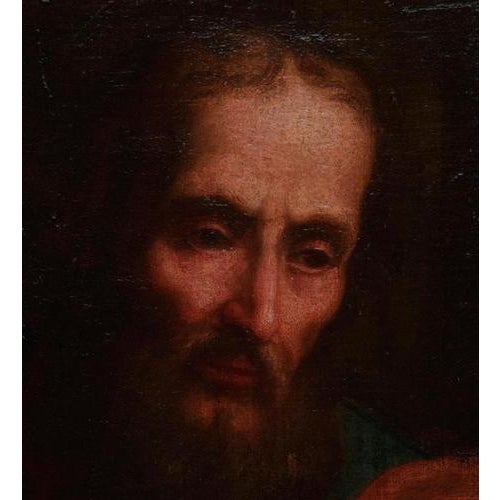 Italian School Artist, Apostle, 1600s, Oil on Canvas, Framed For Sale - Image 3 of 6