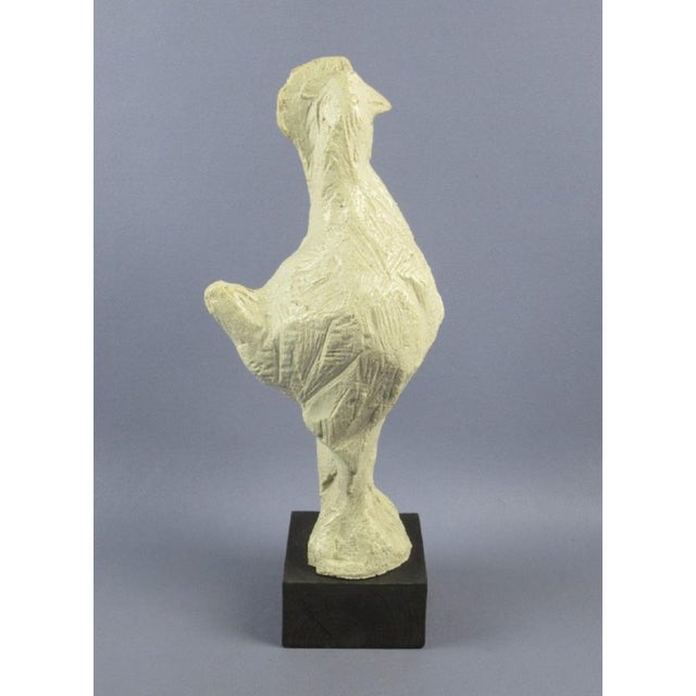 Lithoceramic Statue of Rooster by Gino Cosentino for Piccinelli, 20th Century For Sale - Image 3 of 11