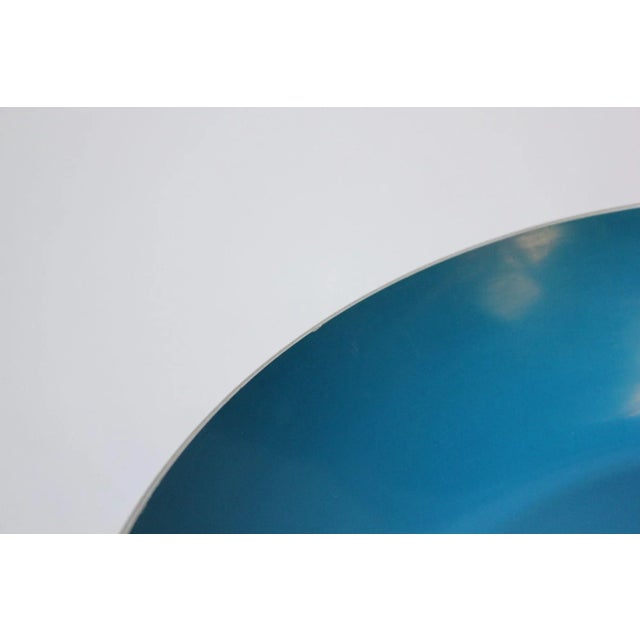 Metal Norwegian Modern Blue Enamel Compote by Bjørn Engø for Emalox For Sale - Image 7 of 8