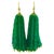 198 Carat Colombian Emerald Beads Hanging Drop Earrings 18 Karat Gold For Sale - Image 15 of 18