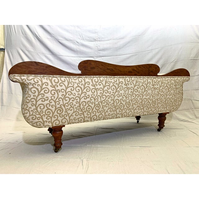 Traditional 19th Century Antique Classical Revival Settee For Sale - Image 3 of 7