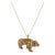 Vintage 10k Yellow Gold Bear Charm Pendant For Sale