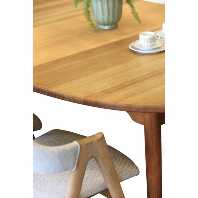 Vintage Oval Dining Table in Oak from Brdr. Andersen, 1960s For Sale - Image 11 of 14