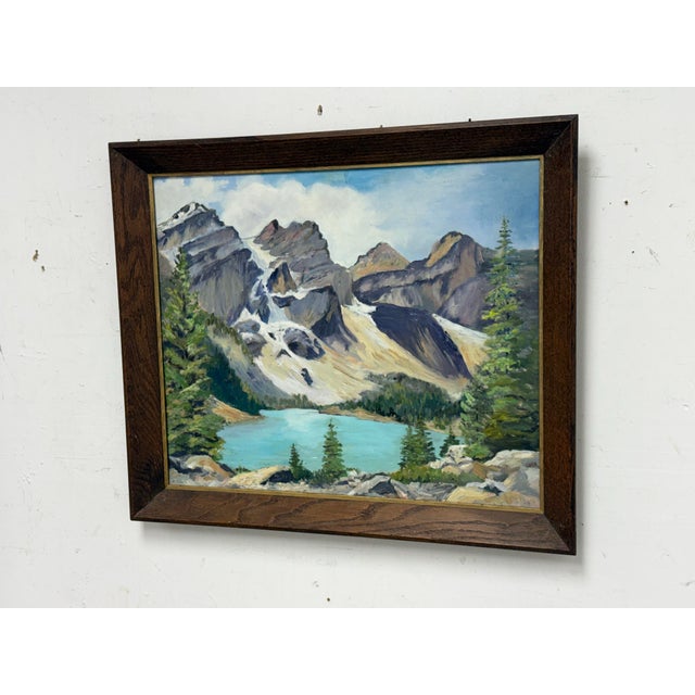 Design Plus Gallery presents a Vintage Framed Landscape Painting by artist E. Loper. This acrylic on board depicts an...