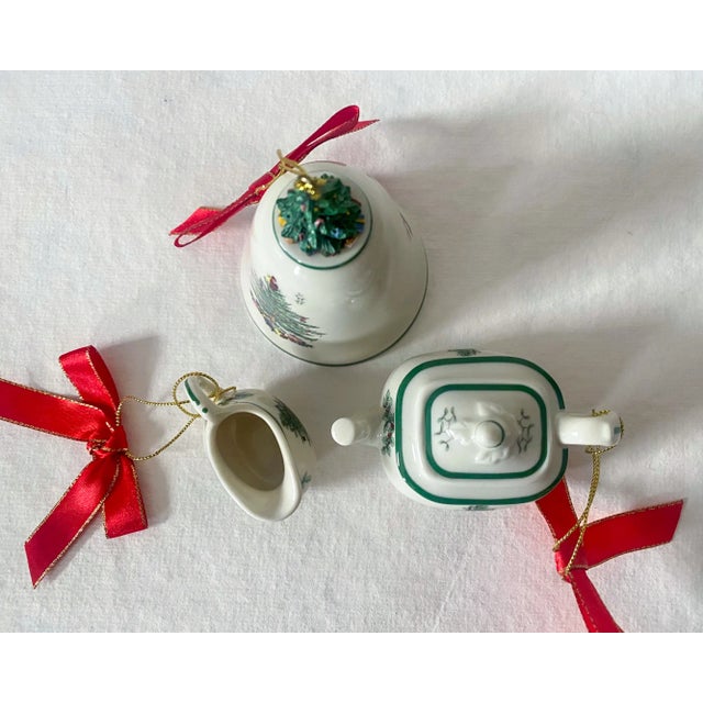 Spode 2005 Spode Christmas Tree Ornaments- Set of 3 For Sale - Image 4 of 8