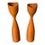 Add timeless Scandinavian design to your home with this beautiful set of three vintage Danish teak candle holders. Crafted...