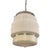 1930s Art Deco Milk Glass Layer Cake Pendant Light For Sale