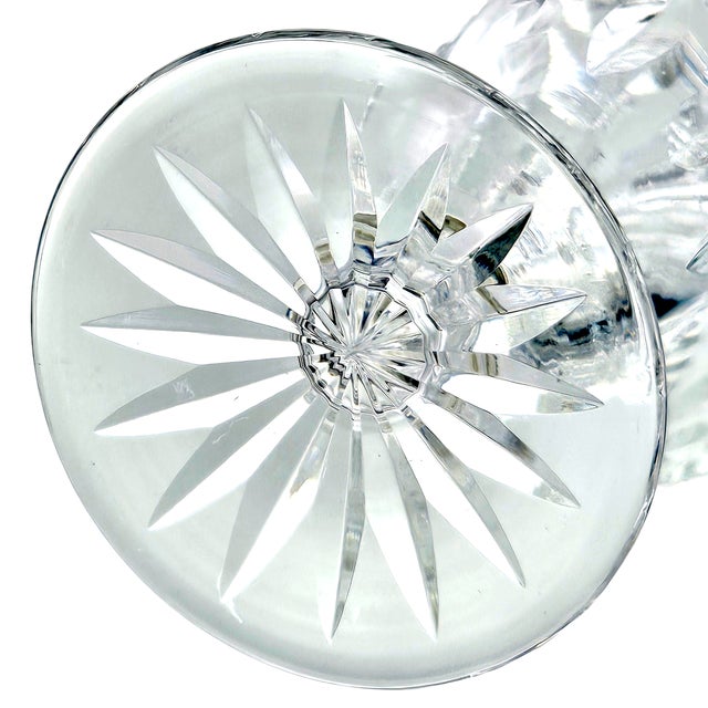 Edinburgh Crystal “Star of Edinburgh” Signed Cut-Glass Champagne Flute, 6.5" For Sale - Image 15 of 18