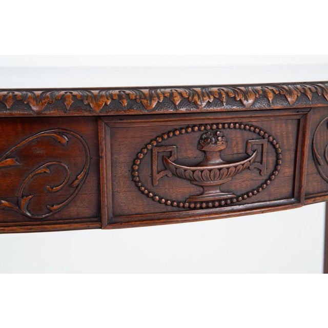 Adamas Revival Console Table in Mahogany, 1880s For Sale - Image 6 of 7
