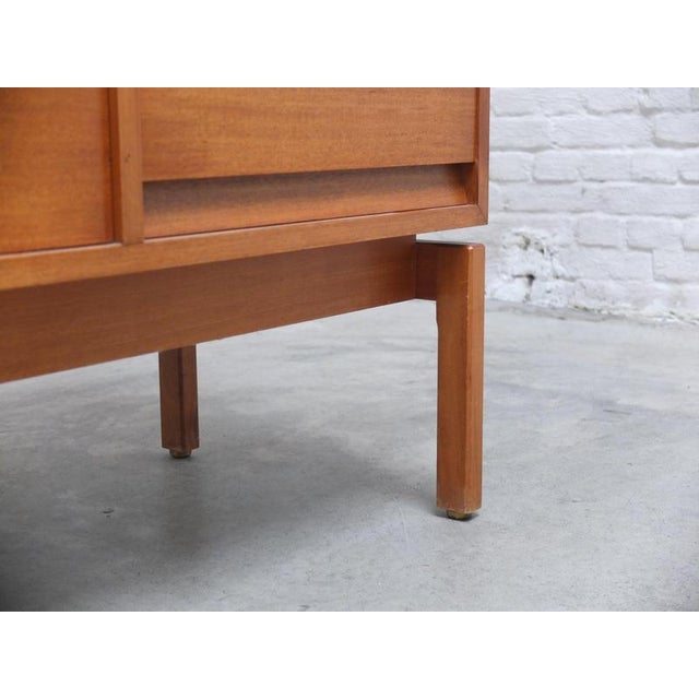 Walnut Abstracta Sideboard by Jos De Mey for Van Den Berghe-Pauvers, 1960s For Sale - Image 14 of 17