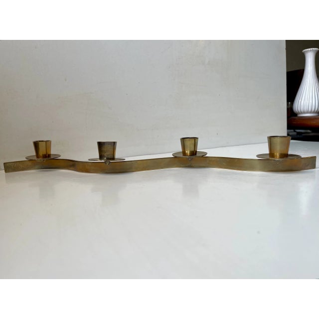 Mid-Century Modern Scandinavian Organic Candelabra in the style of Josef Frank, 1960s For Sale - Image 3 of 6