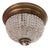 Antique Bohemian Crystal Ceiling Light, Czechoslovakia, 1920s For Sale
