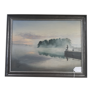 Original Charles McGill Oil on Canvas Signed and Dated 1883