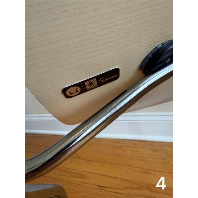 Eames Molded Plywood Dining Chair Metal Base Set of 4 For Sale - Image 18 of 18