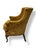 A Vintage Channel-Tufted Velvet Armchair With Carved Cabriole Legs. For Sale - Image 4 of 5
