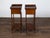 Wood Pair of French 19th Century Mahogany Tray Top Bedside Tables with Two Drawers For Sale - Image 7 of 12