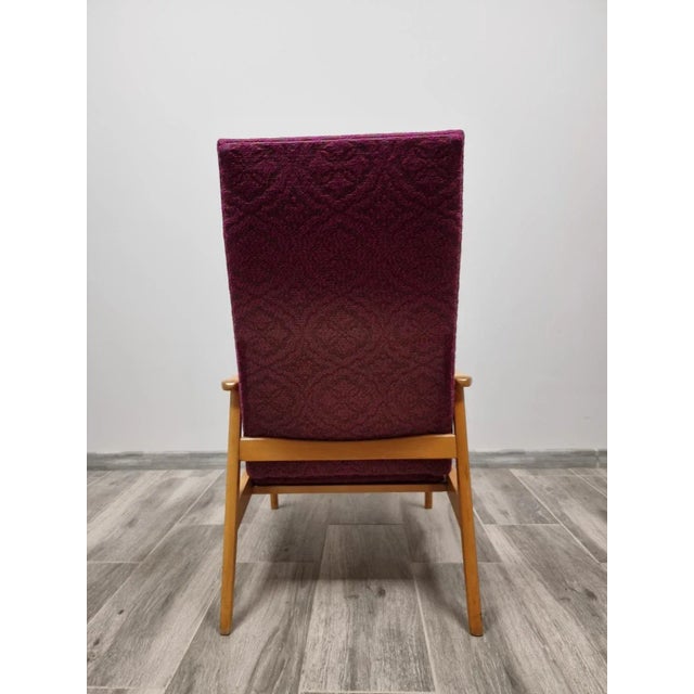 Purple Set of Armchairs from Ton For Sale - Image 8 of 11