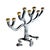 Offered is a modernist Menorah designed by Sandra Kravitz for Germany-based Rosenthal for their Judaica Collection. It is...
