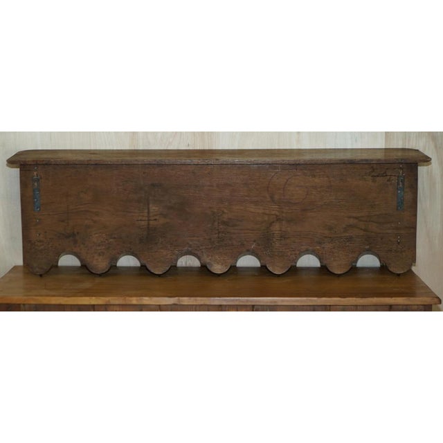 Dutch Oak Heavily Carved Wall Rack with Hanger Romantic Hooks For Sale - Image 13 of 17