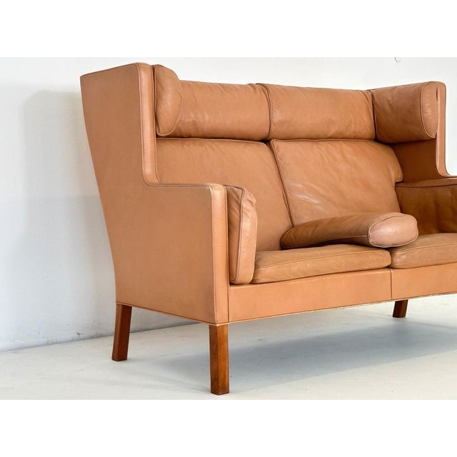 Leather 2292 Coupe Sofa by Børge Mogensen for Fredericia, 1960s For Sale - Image 6 of 16
