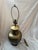 English 1950s Mid-Century Brass Ginger Jar Table Lamp on Wood Base, Circa 1950s For Sale - Image 3 of 10