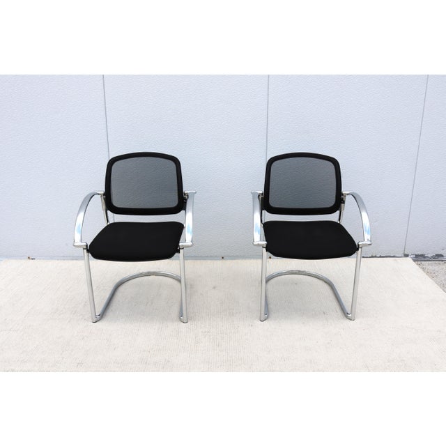 Modern Minimalist Topstar Open 30 Stacking Guest Chairs Made in Germany - A Pair For Sale - Image 4 of 18