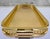 French Provincial Vintage Carole Stupell Collection Gold-Tone Pierced Gallery Serving Tray, Hollywood Regency For Sale - Image 3 of 9