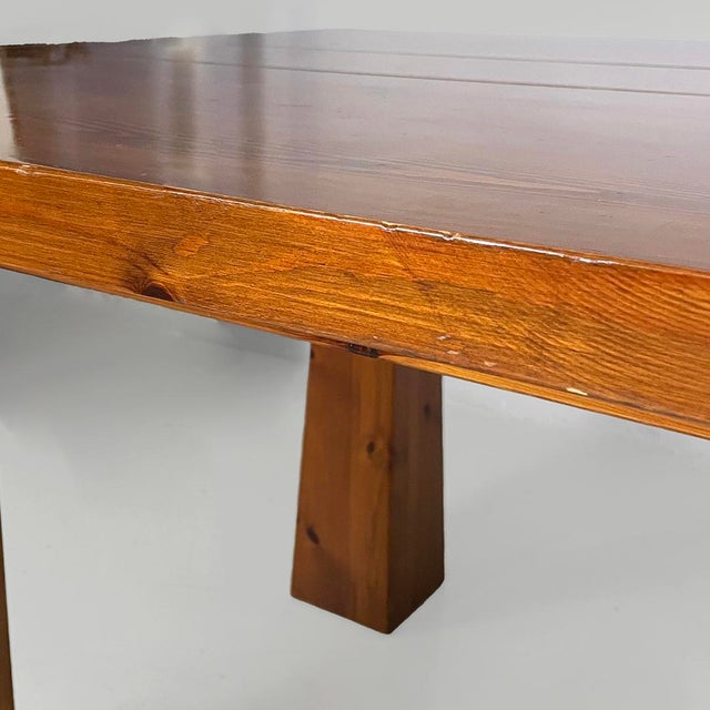 Mid-Century Modern Italian Extendable Wooden Dining Table, 1970s For Sale - Image 13 of 18