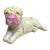 Vintage Chinese Chinoiserie Porcelain Shar Pei Dog Figure For Sale