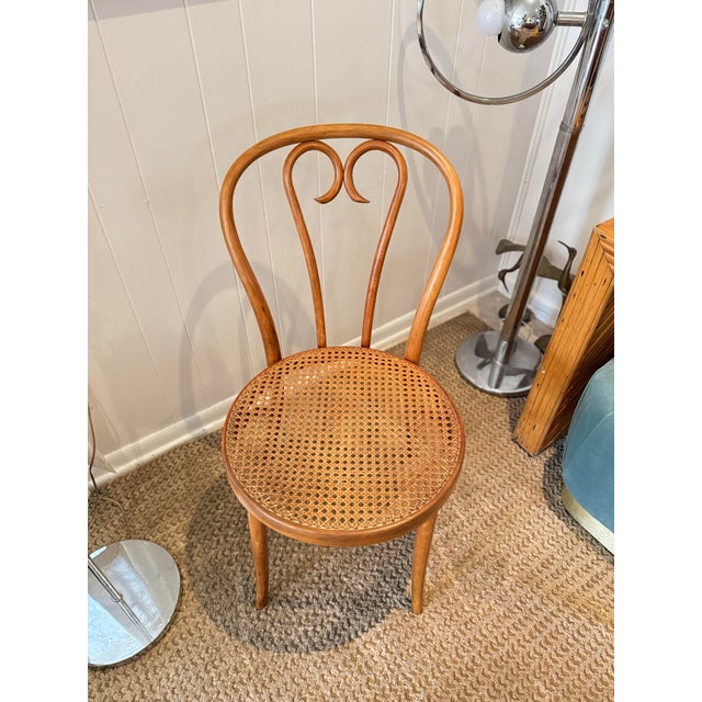 Mid-Century Modern Vintage Bentwood Thonet “Sweetheart” Chair, Circa 1950s, Made in Romania For Sale - Image 3 of 10