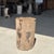 Stone Side Table in Brown and Black Petrified Wood, 1980s For Sale - Image 7 of 18