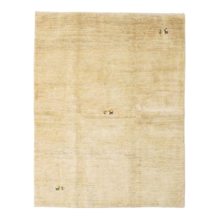 1980s Hand-Knotted Persian Lori Gabbeh Rug 4'11" X 6'5" For Sale