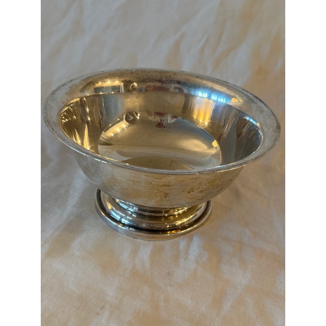 Vintage Footed Sterling Silver Bowl – Simple Classic Design 238 G For Sale - Image 4 of 7