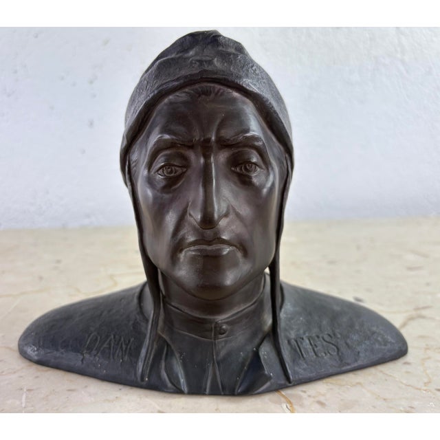 Vintage Terra-Cotta Bust of Dante’s For Sale - Image 11 of 11