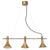 Metal Megafon 3-Raw Brass Ceiling Lamp by Jesper Ståhl for Konsthantverk For Sale - Image 7 of 8