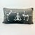 Late 20th Century 1990s Vintage Boho Chic Skelton Yoga Lumbar Decorative Halloween Pillow, Feather-Down For Sale - Image 5 of 15