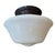 Contemporary Circa 1920’s Schoolhouse-Style Flushmount Ceiling Light Fixture For Sale - Image 3 of 4