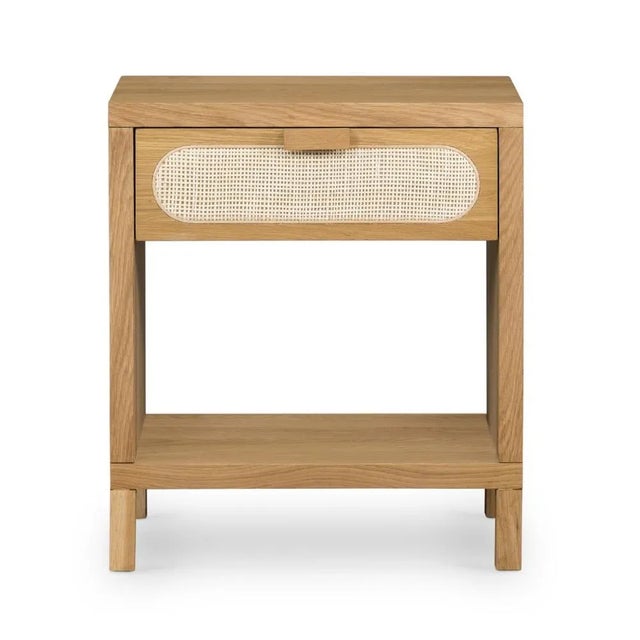 Wood Four Hands Allegra Nightstand, Natural Cane For Sale - Image 7 of 13