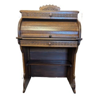 Mid 20th Century Roll Top Desk For Sale