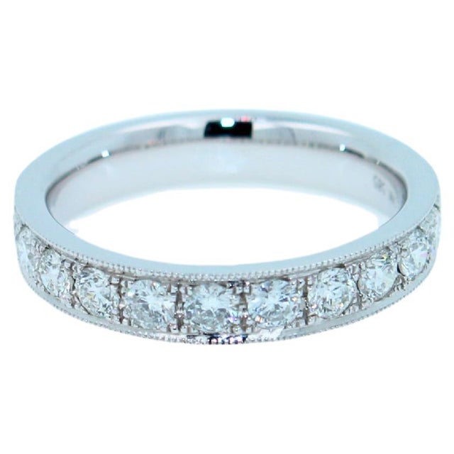 1.00 cts Diamonds GI Color, VS Clarity Very Brilliant & Sparkly Diamonds 14K White Gold Size 7