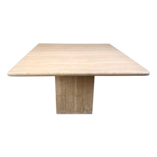 Vintage Travertine Dining Table, 1970s For Sale