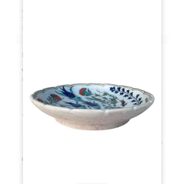 1930s Art Deco French Iznik Platter Bowl Edmond Lachenal For Sale - Image 5 of 6